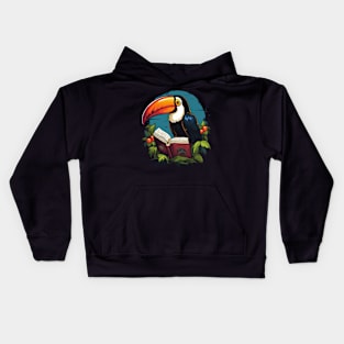 Toucan Reads Book Kids Hoodie